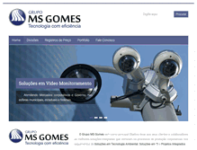 Tablet Screenshot of grupomsgomes.com.br